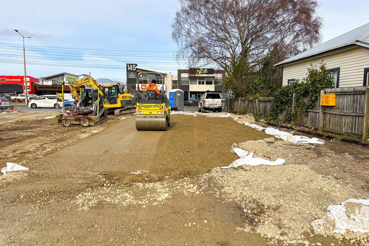 Early site and foundation preparation for a home build