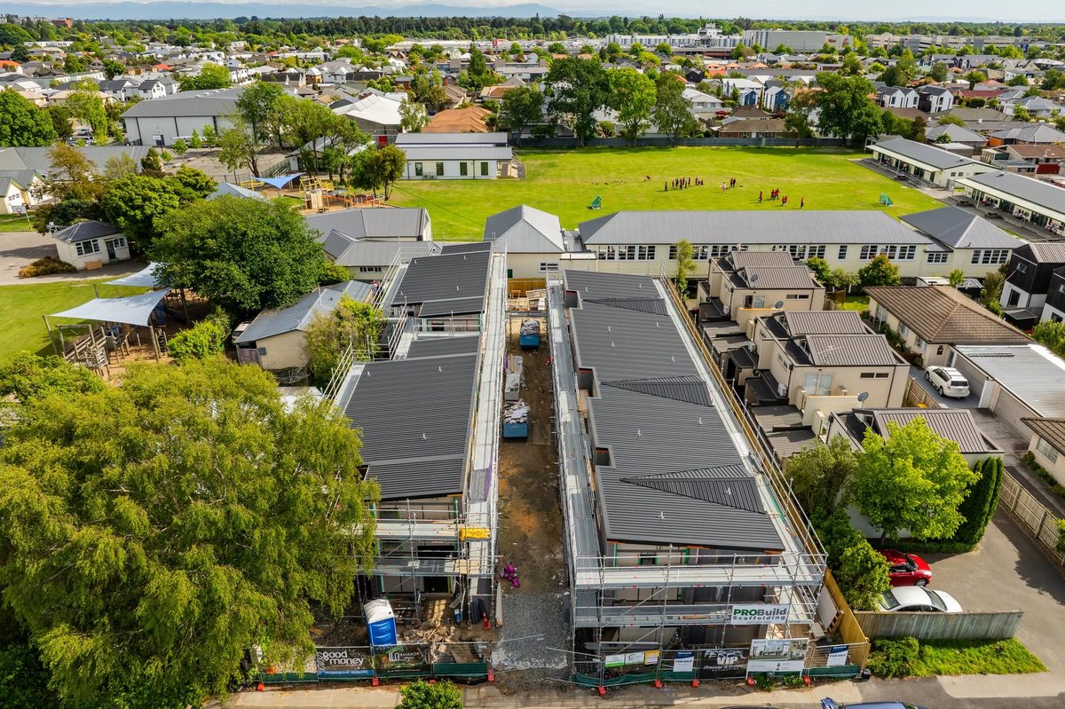 Townhouse project under construction by Amarok Homes