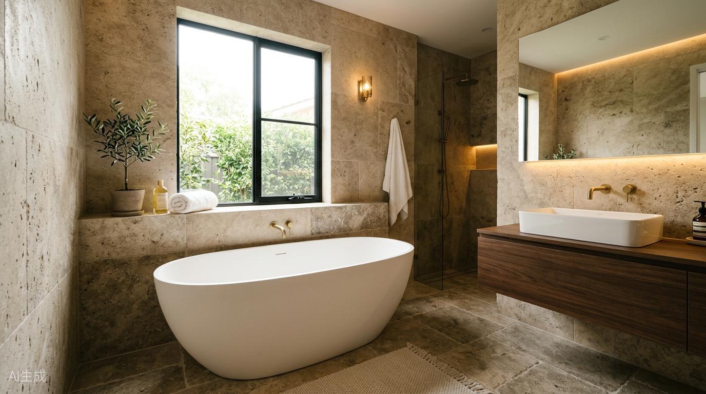 Finished bathroom detail