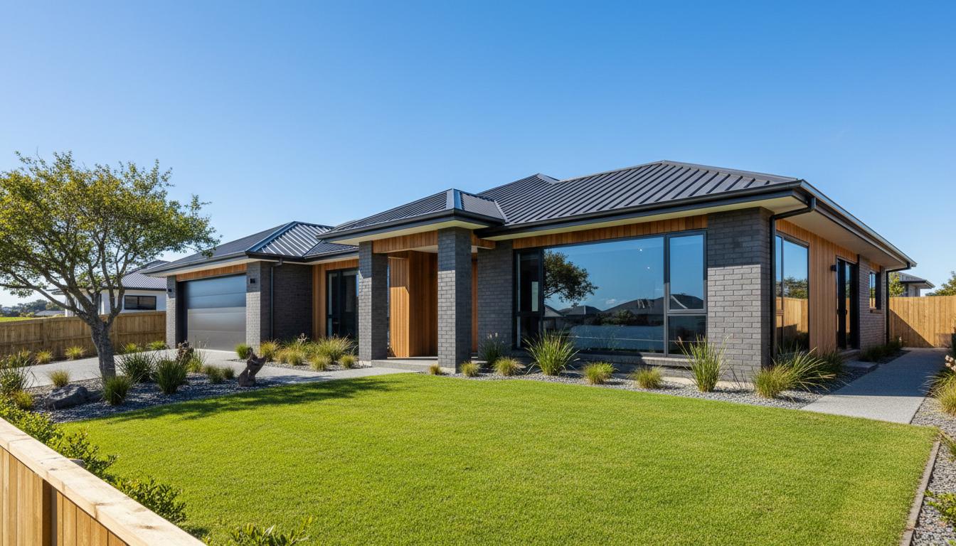 Finished modern Canterbury home exterior